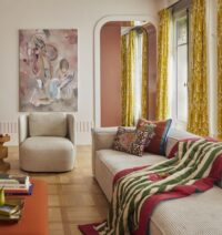 Un salone arredato a festa!