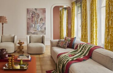 Un salone arredato a festa!